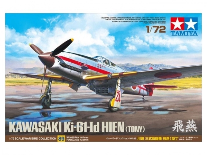 Model plastic avion Kawasaki Ki-61 Id Hien Tony