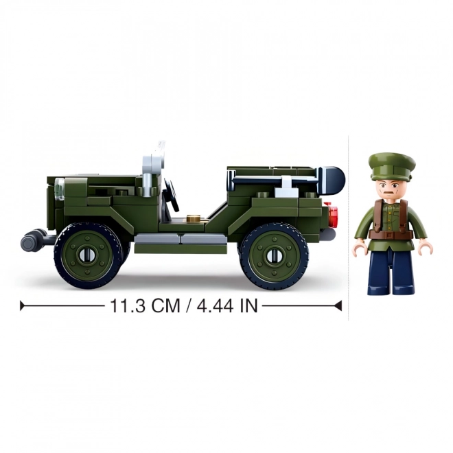 Sluban WWII vehicul teren sovietic GAZ 67