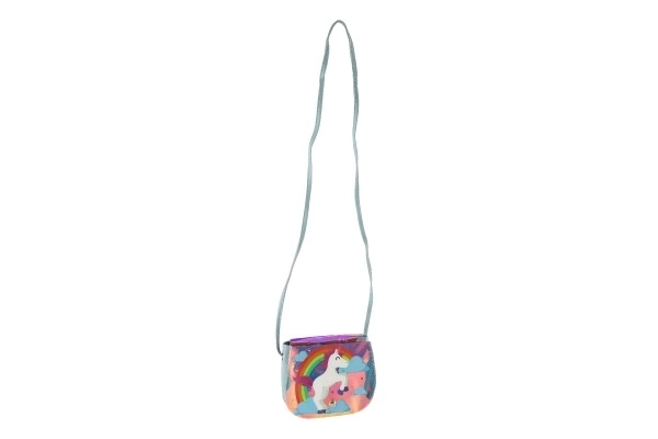 Geantă curcubeu cu unicorn din plastic