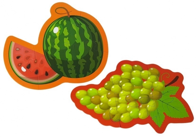 Puzzle educaționale pentru bebeluși cu fructe