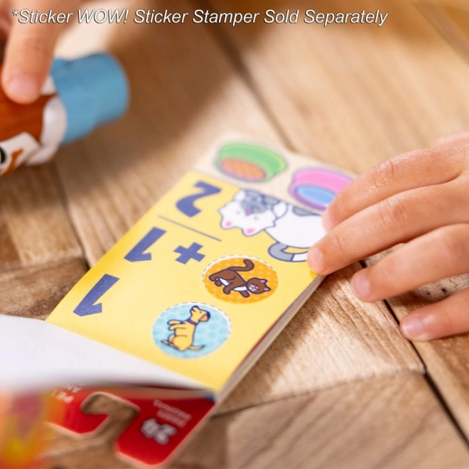 Set Stickere Animale cu carte mică Sticker WOW!