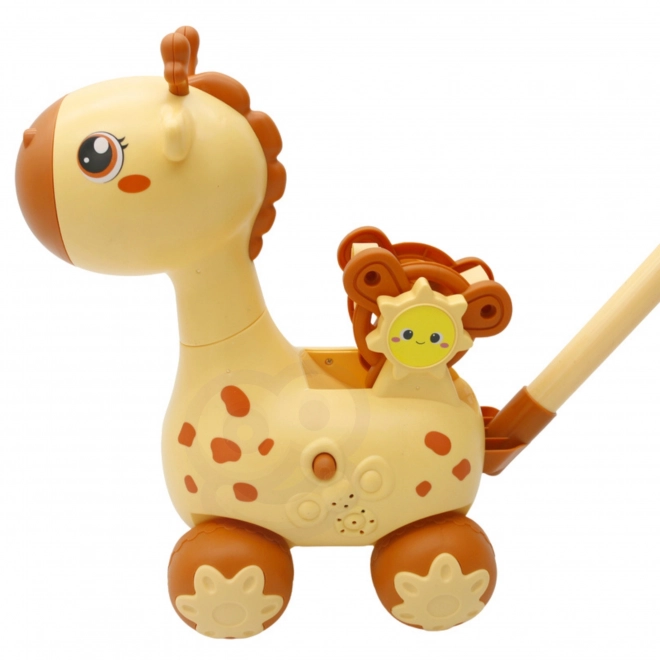 Pusher cu bule săpun în formă de girafă 2 în 1 WOOPIE