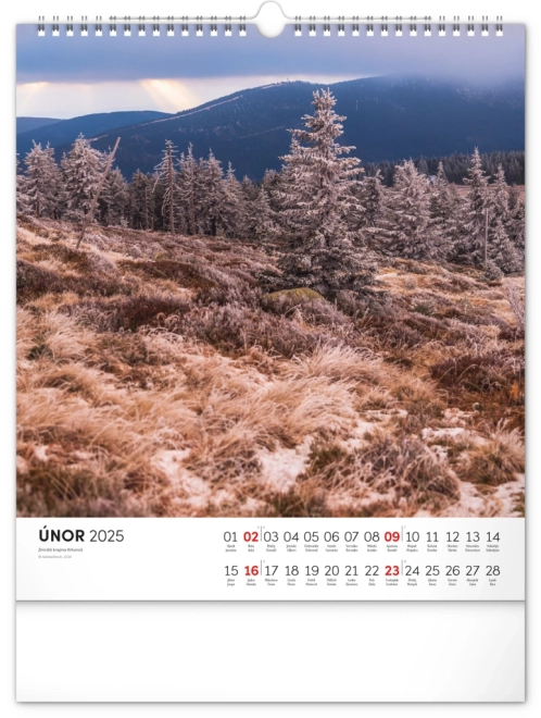 Calendar de perete Krkonoše 2025