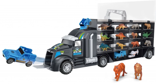 Woopie camion cu dinozauri