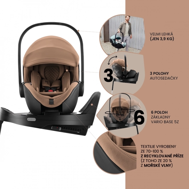 Scaun auto pentru copii comod și sigur Baby-Safe Pro, Soft Taupe