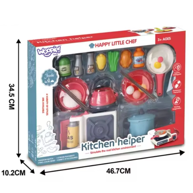 Set de gătit pentru copii cu accesorii de la Woopie