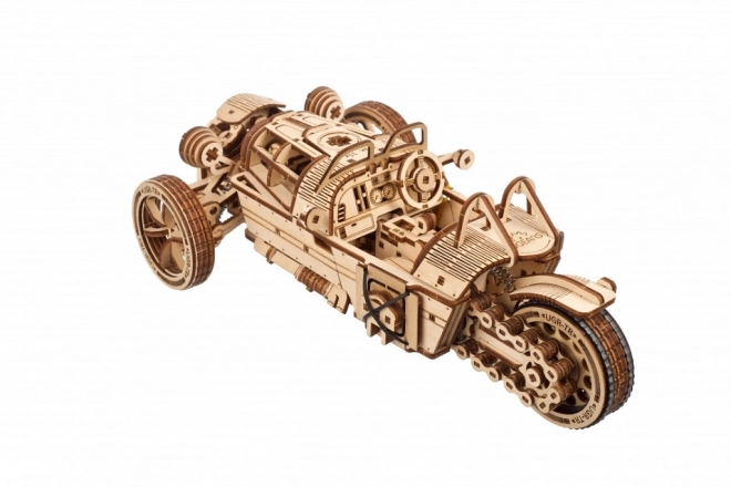 trike mecanic 3D din lemn Ugears