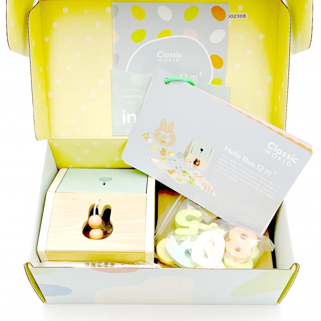 Set de construcție pastel Classic World pentru copii 12-18 luni