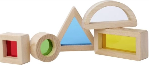 Cuburi senzoriale Montessori EICHHORN, 5 piese, lemn de fag