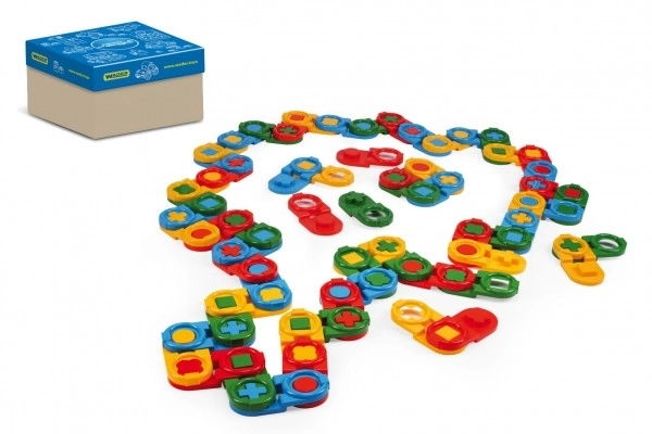 Set de domino din plastic Wader 64 piese