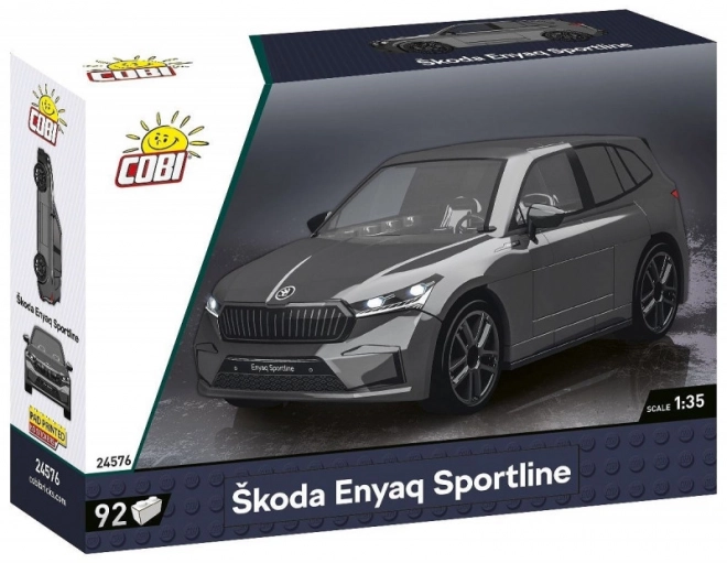 Set construcție mașină Skoda Enyaq Sportline din cărămizi