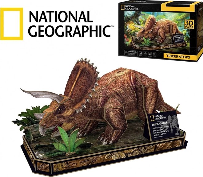 puzzle 3d national geographic - triceratops