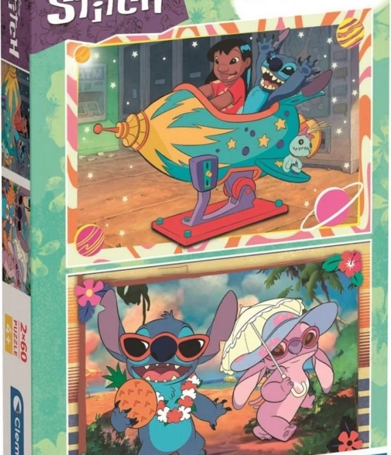 Puzzle Stitch - Distracție hawaiană 2x60 piese