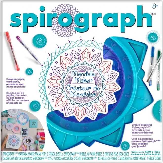 Set Suportat Spirograph pentru Crearea de Mandale