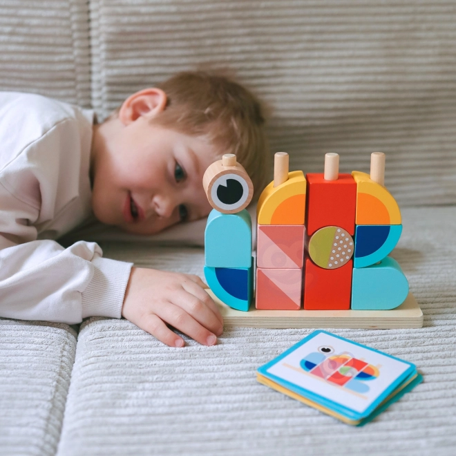 Puzzle din lemn Krab Tooky Toy Pastelat
