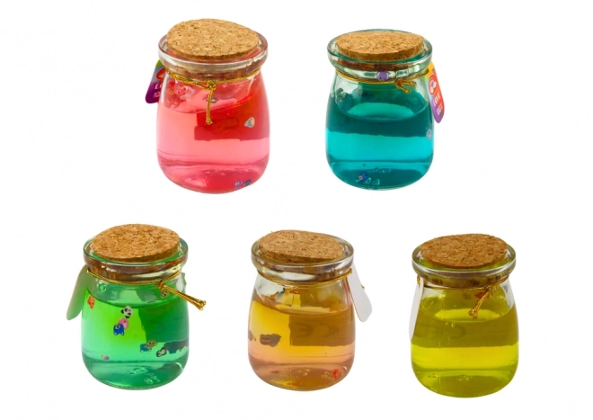 glut slime colorat în borcan 150 g