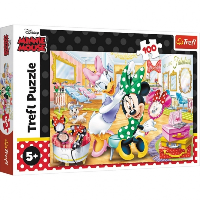 Puzzle Trefl Minnie Mouse și Daisy 100 piese