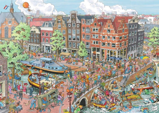 Puzzle Ravensburger Orașe ale lumii: Amsterdam 1000 piese