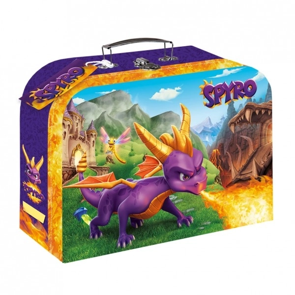 Kufr școlar din carton Spyro 35x23x10cm