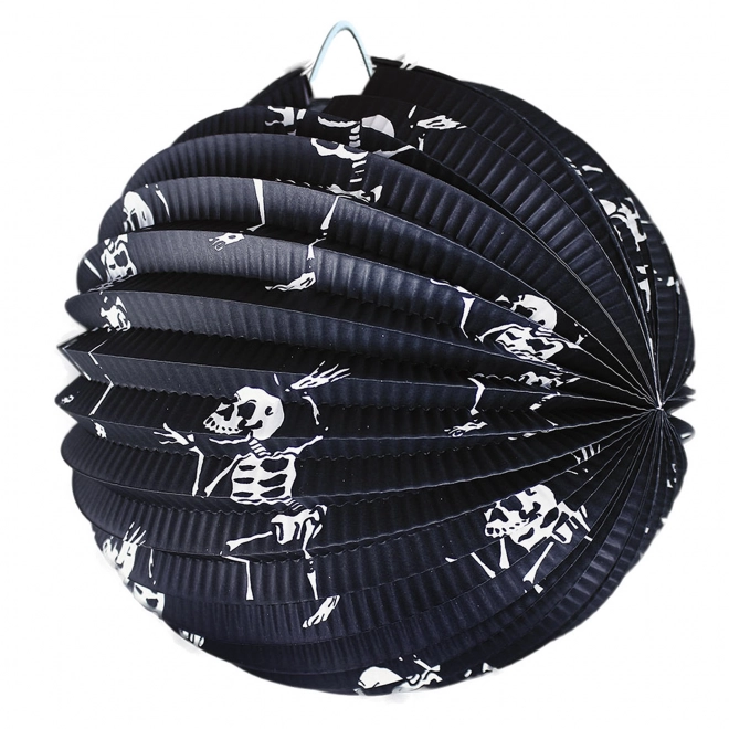 Lampion Halloween cu schelete 25 cm