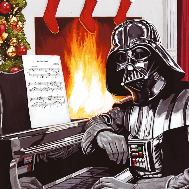 Puzzle Trefl Star Wars: Crăciun cu Darth Vader 1000 piese
