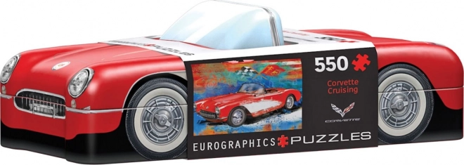 Puzzle Eurographics Corvette în cutie metalică 550 piese