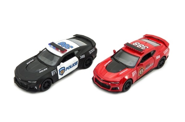 Model Mașină Chevrolet Camaro Poliție/Pompieri 12cm