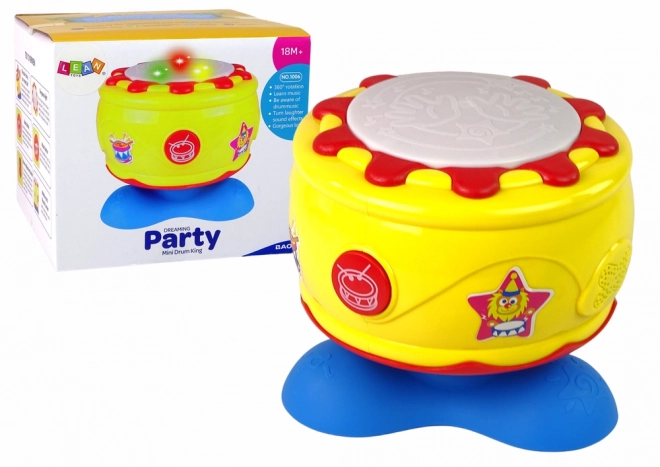 Mare tambur interactiv muzical cu lumini 19 cm