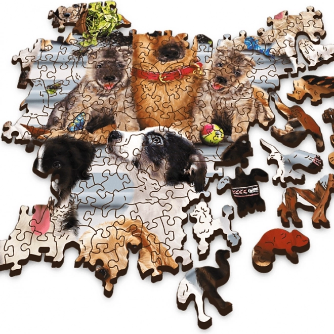 Puzzle de lemn Prietenia câinilor 1000 de piese