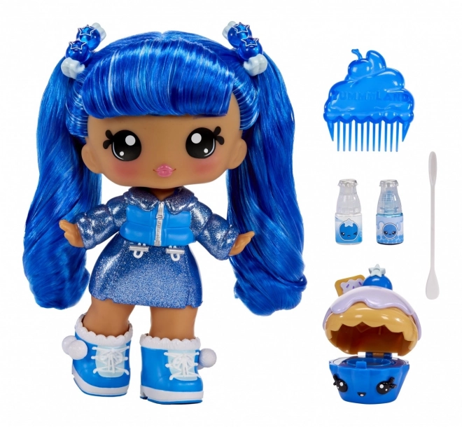Păpușă Yummiland cu luciu pentru buze pet, Rory Blueberry