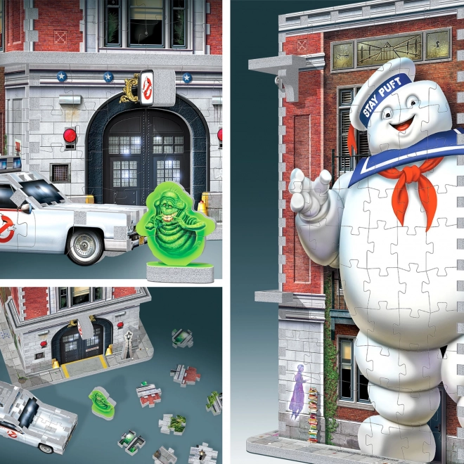 Puzzle 3D stația de pompieri Ghostbusters