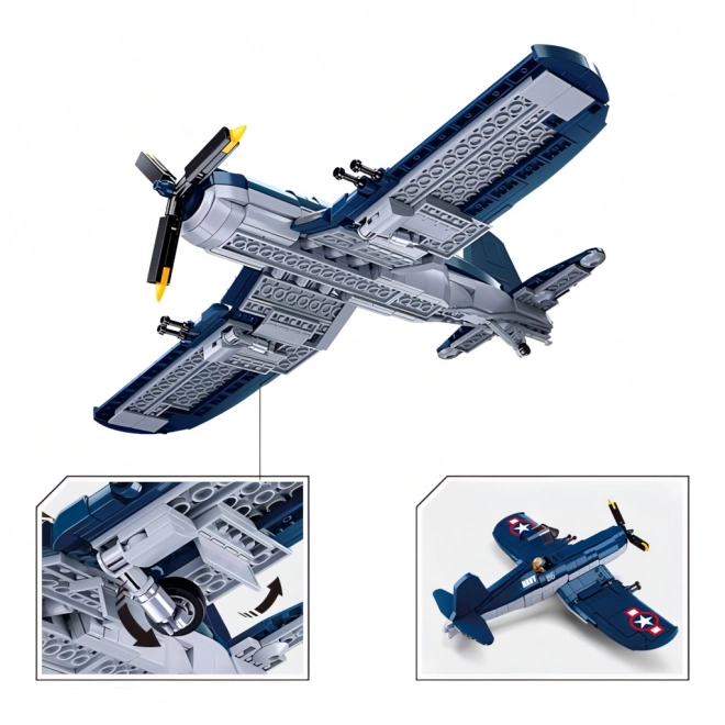 Avion de luptă F4U Corsair din Al Doilea Război Mondial de la Sluban