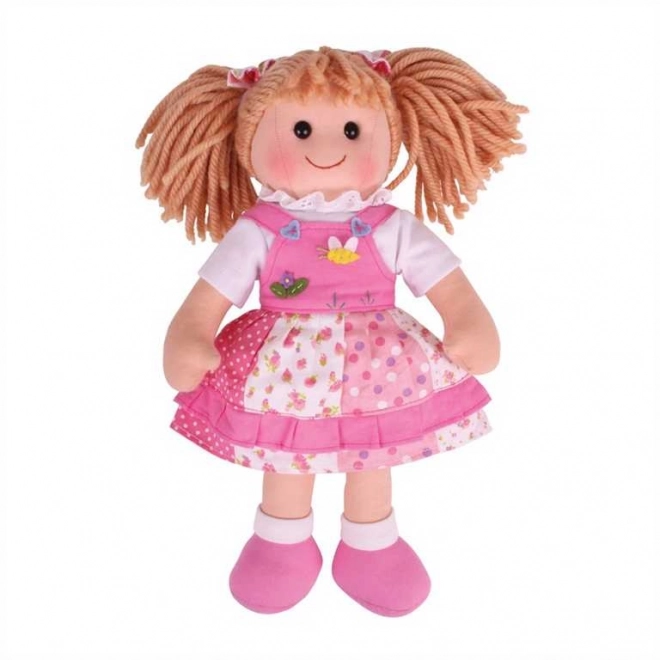 Păpușa de material Hayley de la Bigjigs Toys 34 cm