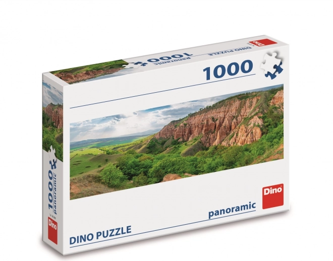 Puzzle panoramic Dino Culoarea roșie 1000 piese