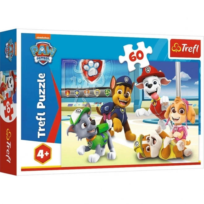 Puzzle 60 piese În lumea cățeilor Paw Patrol