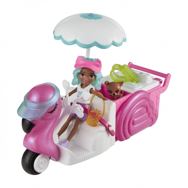 Set de joc Polly Pocket Flamingo Snack Cart