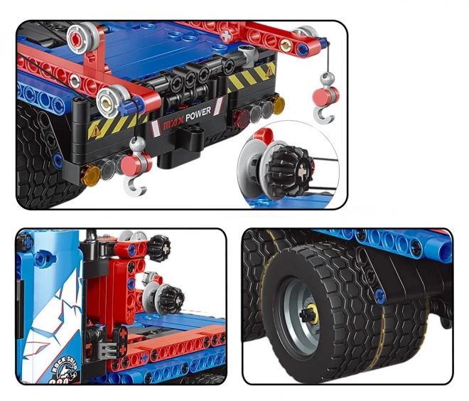 Set de construcție camion teleghidat albastru