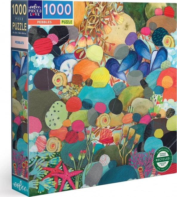 puzzle pătrate cu pietricele 1000 piese