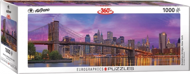 Puzzle panoramic Brooklyn Bridge New York 1000 piese Eurographics