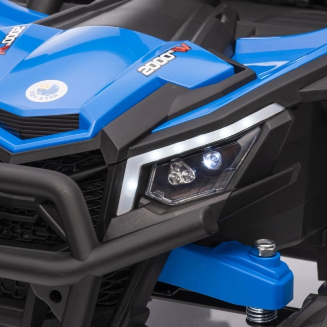 Vehicul electric pentru copii Buggy Madman UTV-MX albastru