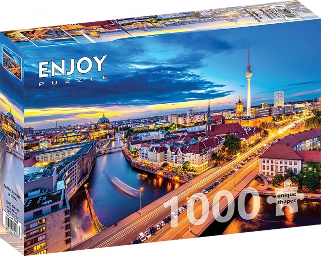 Puzzle Găsește Berlinul de Noapte 1000 Piese