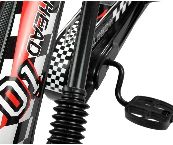Kart cu pedale + Anvelope gonflabile + Scaun reglabil – negru