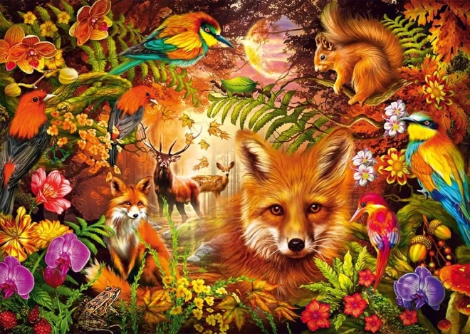 Puzzle Flori, Blană și Pene 1000 de piese