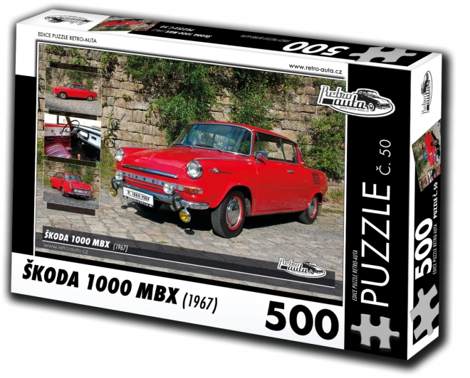 Puzzle Retro-Auta Škoda 1000 MBX (1967) 500 piese