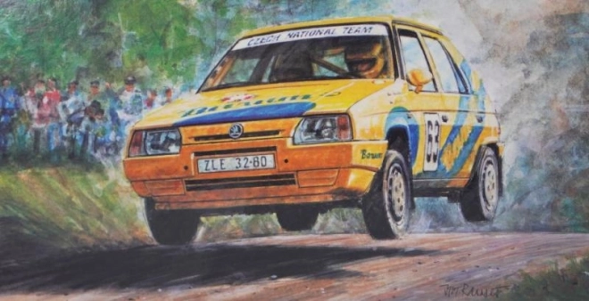 maketă rallye Škoda Favorit