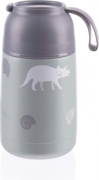 Termos pentru mâncare cu mâner din silicon 620 ml, Dino