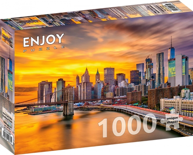 Puzzle New York la apus, 1000 piese