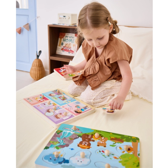 Puzzle din lemn SUNETE ALE NATURII de la VIGA
