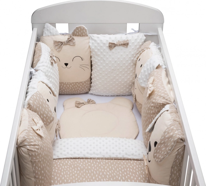 Set lenjerie de pat Sleep Guardian 12 piese bej