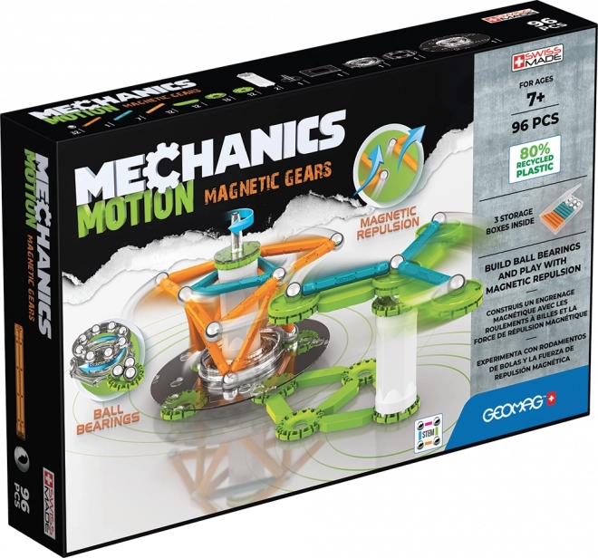 Gears Magnetice Mechanics Motion 96 de piese de la Geomag